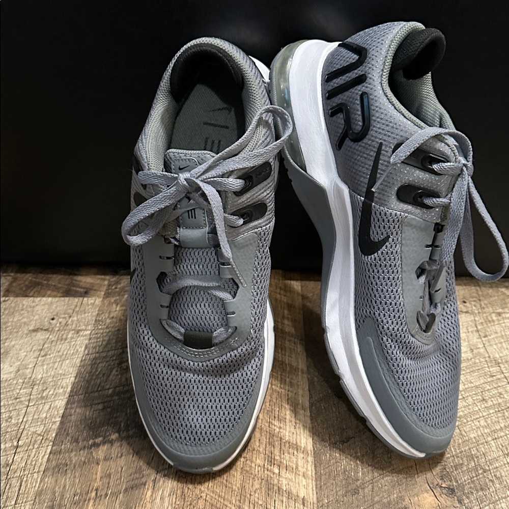 Nike Air Gray and Black Athletic Shoes